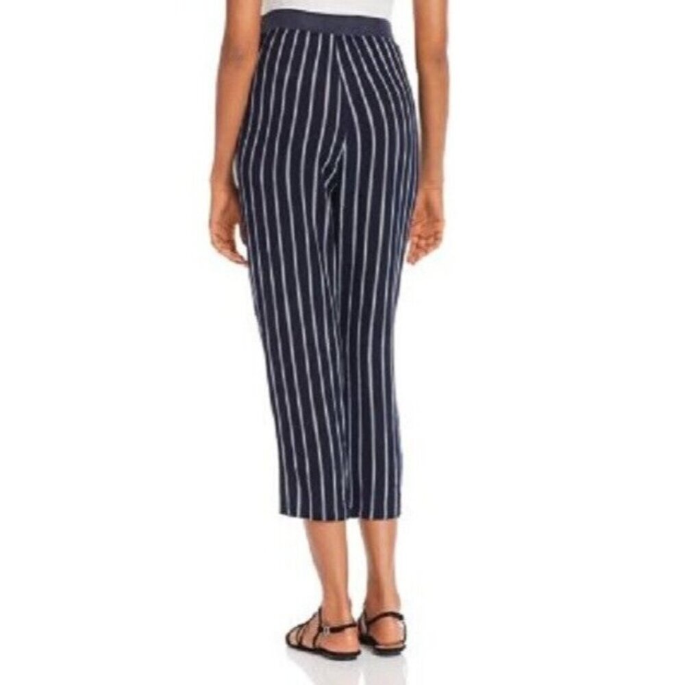 Aqua Women's Arrow Striped High Rise Straight Leg Pants Blue Size S NWT - Picture 2 of 2